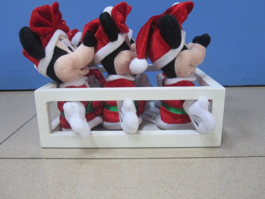 ursprüngliche Familien-Disneys 10cm ganzen Satzes weiche Spielwaren im Behälter für Weihnachten