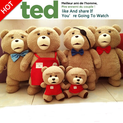 Reizende Ted-Bärn-Baby-Plüsch-Spielwaren-rotbraunes Polyester nehmen Soem-ODM an