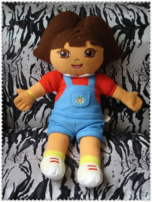 Mode Dora-Forscher-Karikatur-Plüsch spielt rote Gewohnheit blauen Browns 45cm