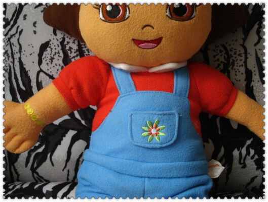 Mode Dora-Forscher-Karikatur-Plüsch spielt rote Gewohnheit blauen Browns 45cm