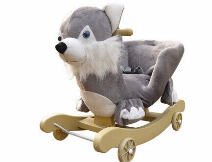 Reizendes rosa grünes SEIN Tierbaby-Schaukelstuhl-Spielzeug Elephent umweltfreundlicher 60*33*55cm SGS