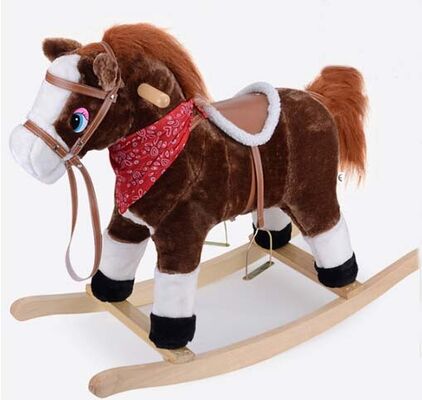 Holzrahmen-nette Brown-Schwingtiere Innen für Chlidren-Reiten an