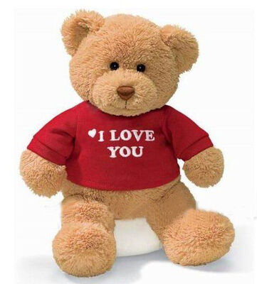 Personifizierter Plüsch spielt drei Brown-Familien-Teddybären mit T-Shirt