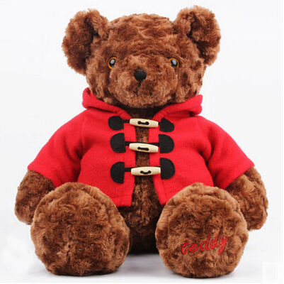 CER 30cm Plüschtier-Spielwaren-Brown-Teddybär besonders angefertigt mit Mantel