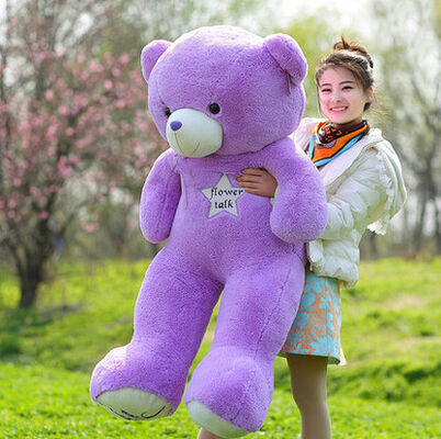 Großer riesiger Lavendel-purpurroter Teddybär 30cm 45cm 60cm 100cm 120cm