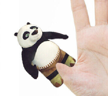 Panda-Plüsch-Finger-Marionetten-Kinderfinger-Marionetten 4 Zoll Fashon Kungfu