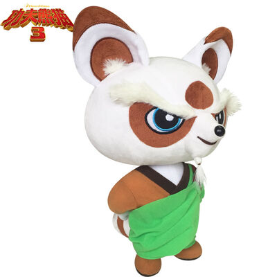 8 Zoll 3 spielt Vorlagen-Shifu angefüllter Karikatur-Plüsch Grün und Weiß