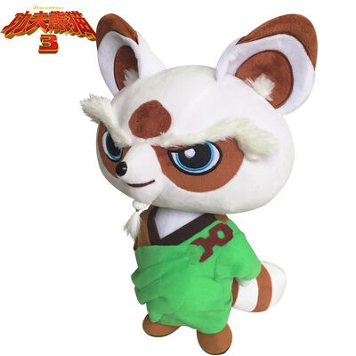 8 Zoll 3 spielt Vorlagen-Shifu angefüllter Karikatur-Plüsch Grün und Weiß