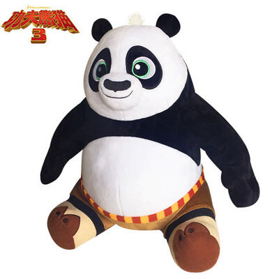 Neue des Kungfu-Panda-3 angefüllte Plüsch-Spielwaren Sitzen-Haltungs-Panda-PO Karikatur
