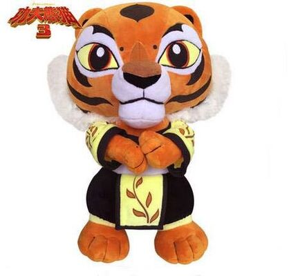 Nette Tigerin-Karikatur angefüllte Plüsch-Spielwaren Kungfu-Panda-3 für Förderungs-Geschenke