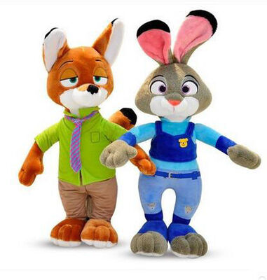 Brown und grüne Plüsch-Spielwaren-Plüschtier-weiches Material Zootopia Disney