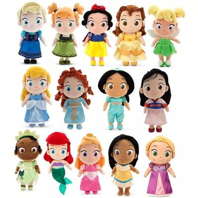 Arbeiten Sie netter Disney-Prinzessin Family Stuffed Plush Toys für Sammlung 12 Zoll um