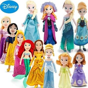 Plüsch Disney-Prinzessin-Dolls Cartoon Stuffed Disney spielt 50cm