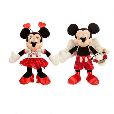 Roter Valentinstag-Mickymaus Disney-Plüsch spielt 9 Zoll Gewohnheit