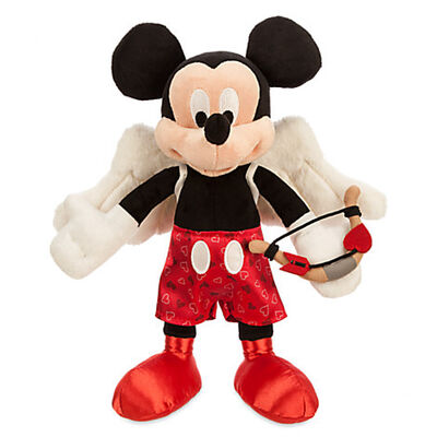 Roter Valentinstag-Mickymaus Disney-Plüsch spielt 9 Zoll Gewohnheit