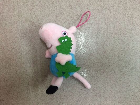 Peppa-Schwein-Plüsch-Spielzeug-Keychain angefüllte Spielwaren für Förderungs-Geschenke