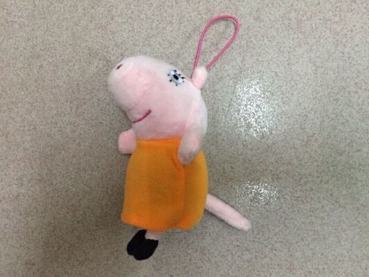 Peppa-Schwein-Plüsch-Spielzeug-Keychain angefüllte Spielwaren für Förderungs-Geschenke