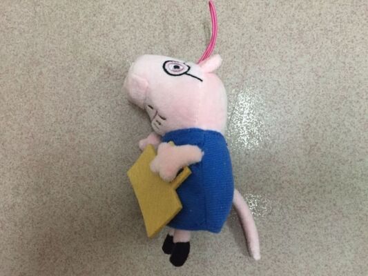Peppa-Schwein-Plüsch-Spielzeug-Keychain angefüllte Spielwaren für Förderungs-Geschenke