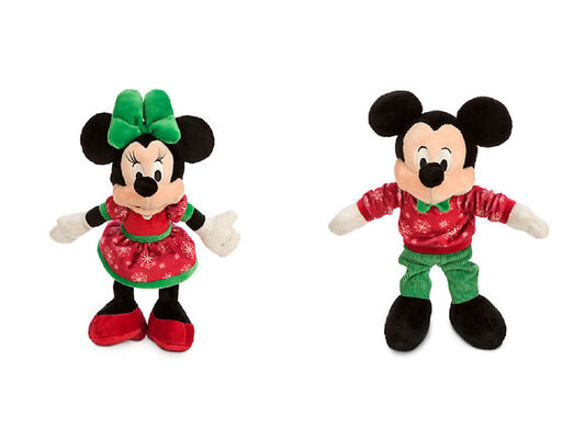 Disney-Weihnachten Mickey Mouse und Minnie Mouse rot und grün