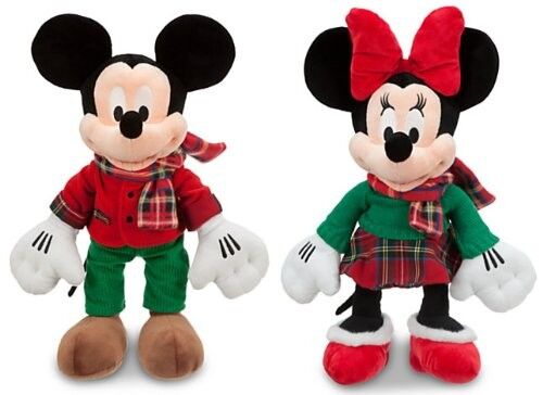12 Zoll Disney-Plüsch spielt große Schottenstoff-Weihnachten-Mickey-Mode