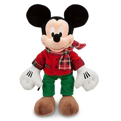 12 Zoll Disney-Plüsch spielt große Schottenstoff-Weihnachten-Mickey-Mode