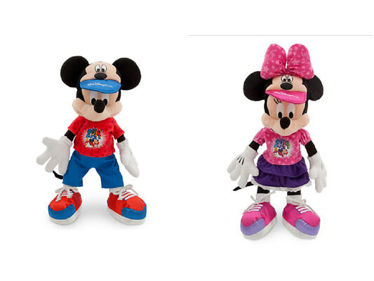 Arbeiten Sie ursprünglichen Sport Mickey Mouse und Plüsch-Spielwaren Minnie Mouses Disney 12 Zoll um