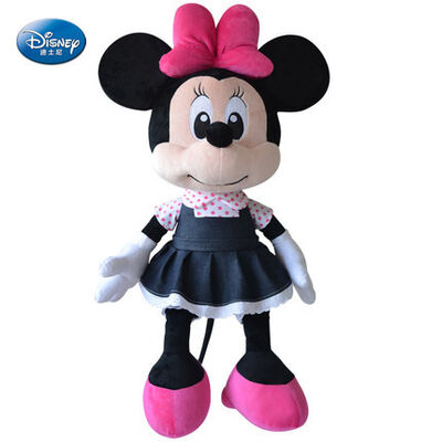 Schwarzer Disney-Plüsch spielt schwarzen Mickey Mouse und Minnie Mouse 16 Zoll