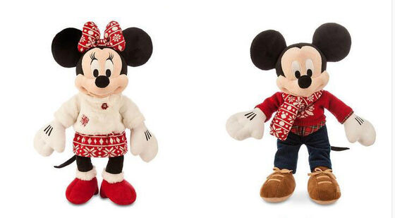 Mode-Disney-Plüsch spielt Weihnachten Mickey und Minnie Mouse 40cm