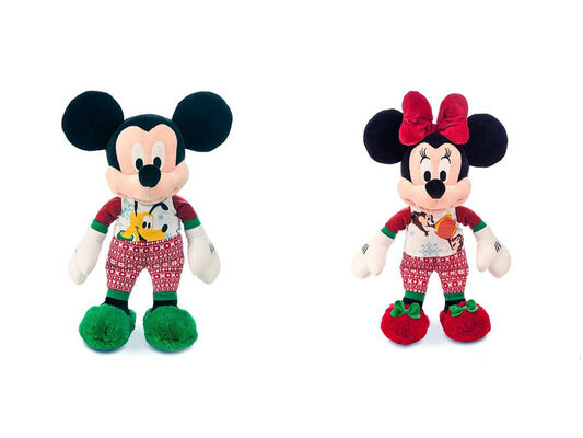 Mode-spielt netter Disney-Plüsch Weihnachten Mickey und Höhe Minnie Mouses 40cm