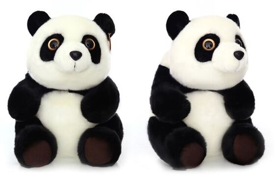 Plüschtier scherzt geformten Plüsch-Spielwaren-den echten Plüsch-Schwarz-Panda, 20cm/30cm/45cm