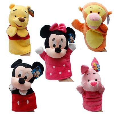 Stich Winnie pfui Tigger Eyore-Plüsch-Finger-Marionetten-Gelb-Rosa-Blau