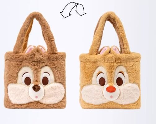 Disney Damen Wendbare Umhängetaschen Geldbörse Plüschtaschen