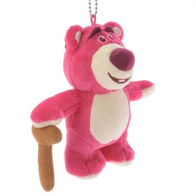 3 Bärn-Disney-Plüsch-Tiere Lotso Huggin 13cm Keychian für Rucksack
