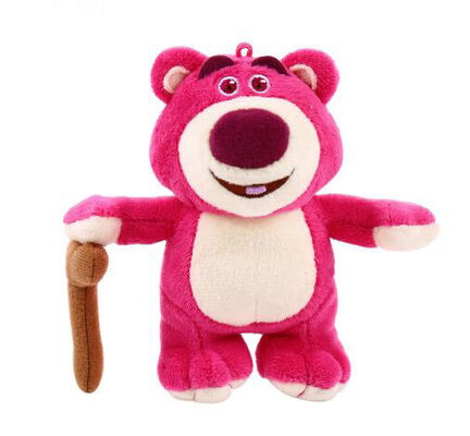3 Bärn-Disney-Plüsch-Tiere Lotso Huggin 13cm Keychian für Rucksack