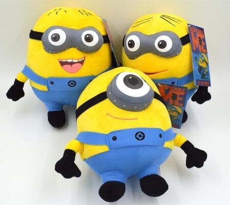 Schändlich spiele ich 3 Karikatur-Plüsch Auge der Günstlinge 3D Baby-Plüsch-Spielwaren des Gelb-18cm