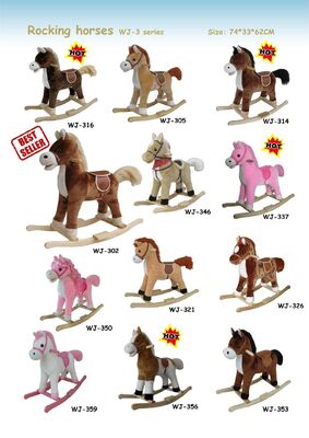 Mode-Schaukelpferd-Tiere Innen für Chlidren-Reiten auf dem Spielen