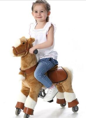 Mode-Vergnügungspark-Ausrüstungs-mechanisches Pony-Kind, das auf gehendes Tier reinigt