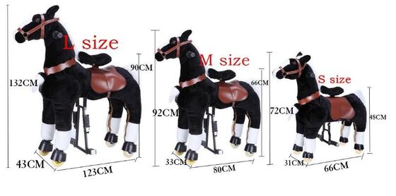 Reizende Vergnügungspark-Ausrüstungs-mechanisches Pony-Kind, das auf gehendes Tier reinigt