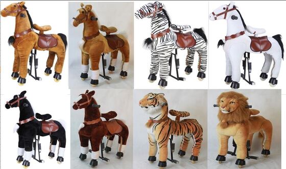 Reizende Vergnügungspark-Ausrüstungs-mechanisches Pony-Kind, das auf gehendes Tier reinigt
