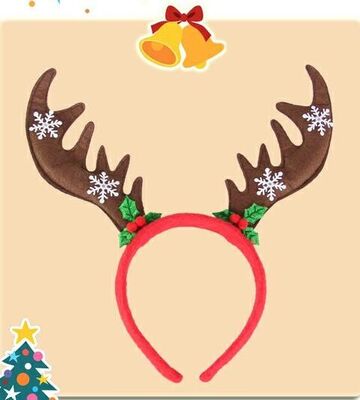 Reizende Weihnachtsplüsch Hairband-Stirnband-Haarnadel für das Spielen