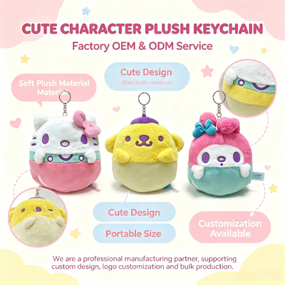 Großhandel Custom Cute Sanrio Sakura Plush Kissen für Kinder Geschenke und Sammler
