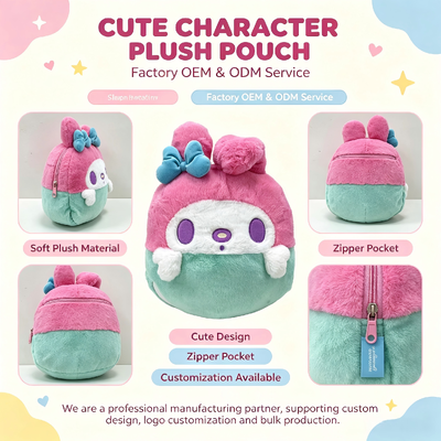 Großhandel Custom Cute Sanrio Sakura Plush Kissen für Kinder Geschenke und Sammler