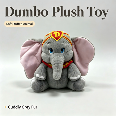 Niedliche benutzerdefinierte Disney-Plüschtiere Dumbo - D Cartoon-Charakter-Stofftiere