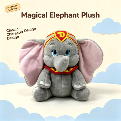 Niedliche benutzerdefinierte Disney-Plüschtiere Dumbo - D Cartoon-Charakter-Stofftiere