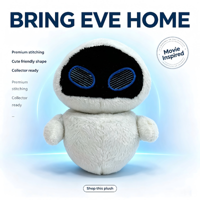 Süße Disney Pixar Plush WALL-E EVE gefüllte Tiere
