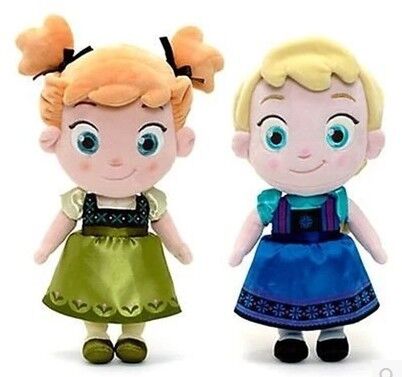 Kleiner Mädchen-Disney-Plüsch spielt Elsa und Anna gefrorene Baby-Puppen 30cm