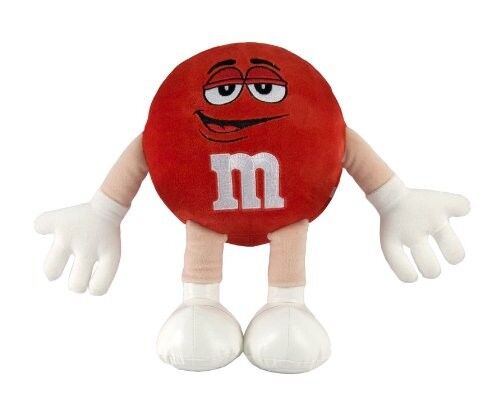 Rote M&M-Charakter-Plüschtiere für Babys, kleine Plüsch-Spielwaren