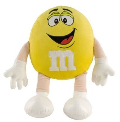 Der M&M-Plüschtier-Karikatur-Plüsch der Kinder spielt gelber freundliches Eco