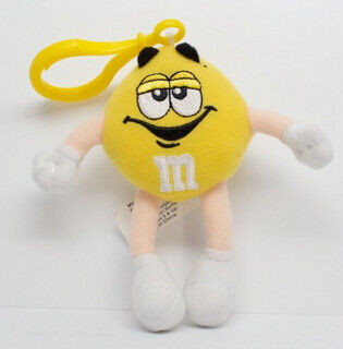 Gelber Spielzeug M&M Charakter angefüllte kleine Plüsch-Spielwaren Keychain besonders angefertigt