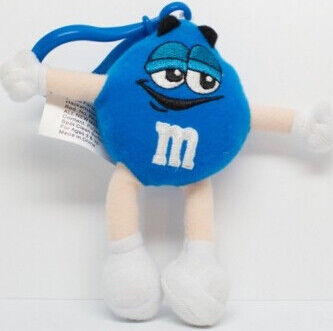Netter blauer angefülltes Spielzeug Keychain, Polyester-Material M&M Charakter